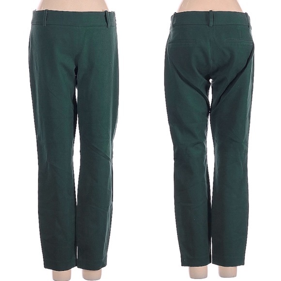 J. Crew Minnie Green Pants Womens Size 00